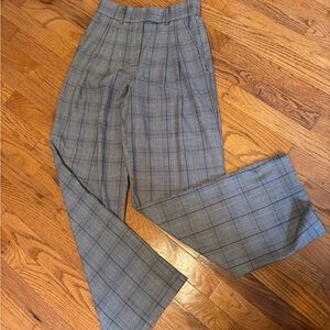 Gray Plaid Men's Pants